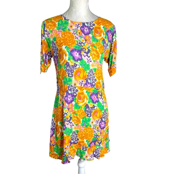 Faithfull The Brand Florence Ade Floral Print Mini Dress Size 8 - Picture 6 of 11